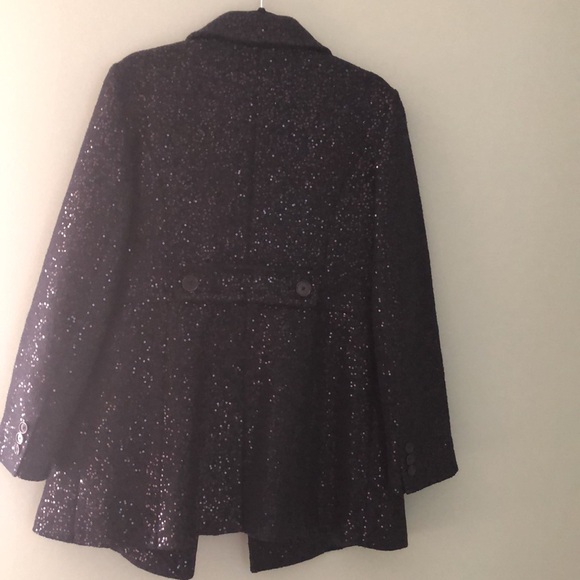 ⭕️ PRICE FIRM LOFT Navy Sequin Size 8 Peacoat - Picture 6 of 6